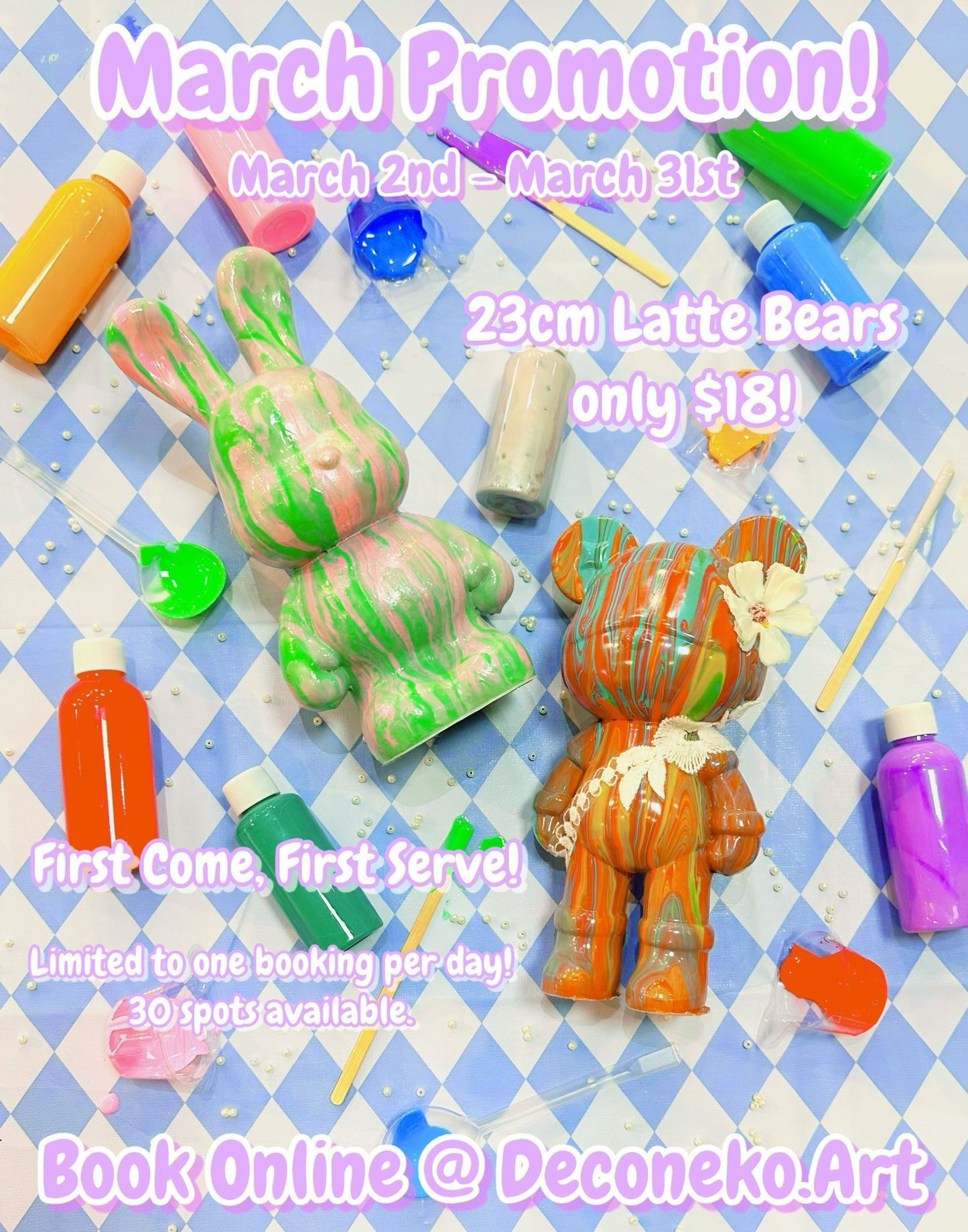 Monthly Promotion Craft - 23CM LATTE BEAR