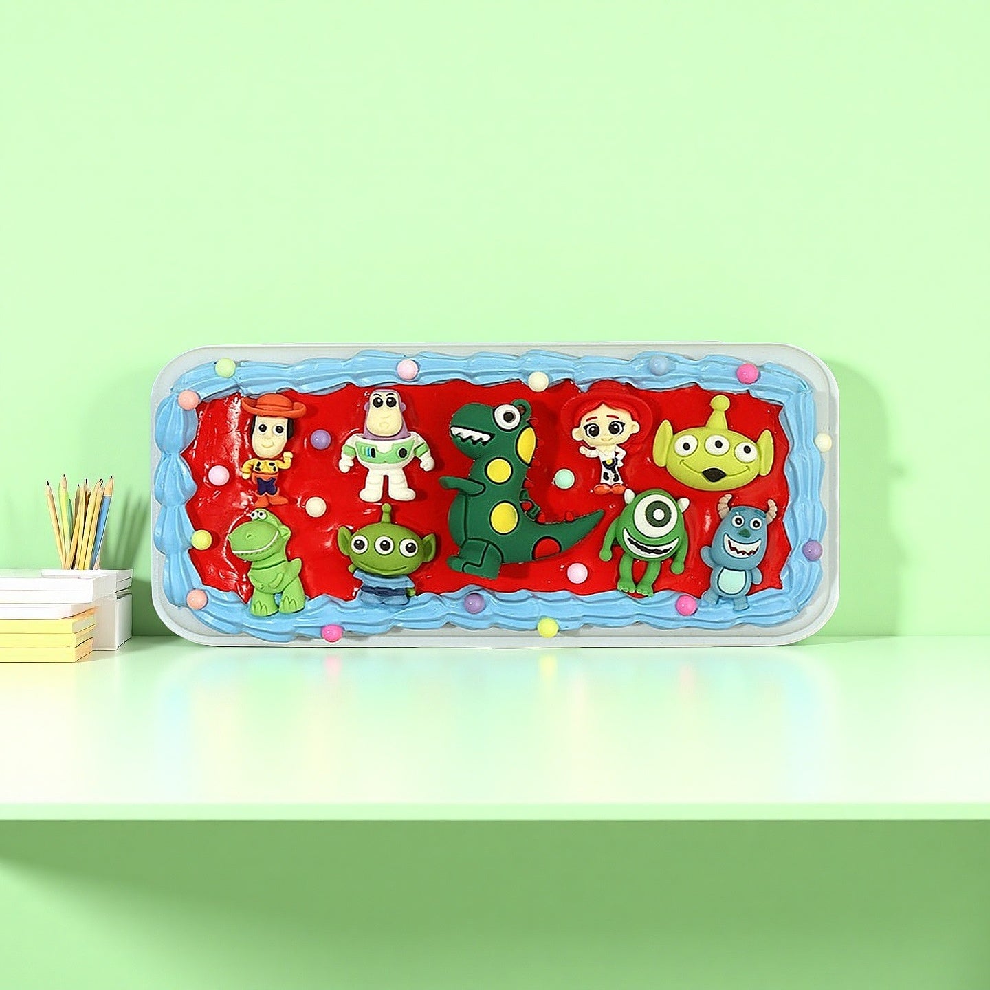 Kawaii DIY Decoden Cream Glue 丨Dinosaur Pencil Pouch Kit