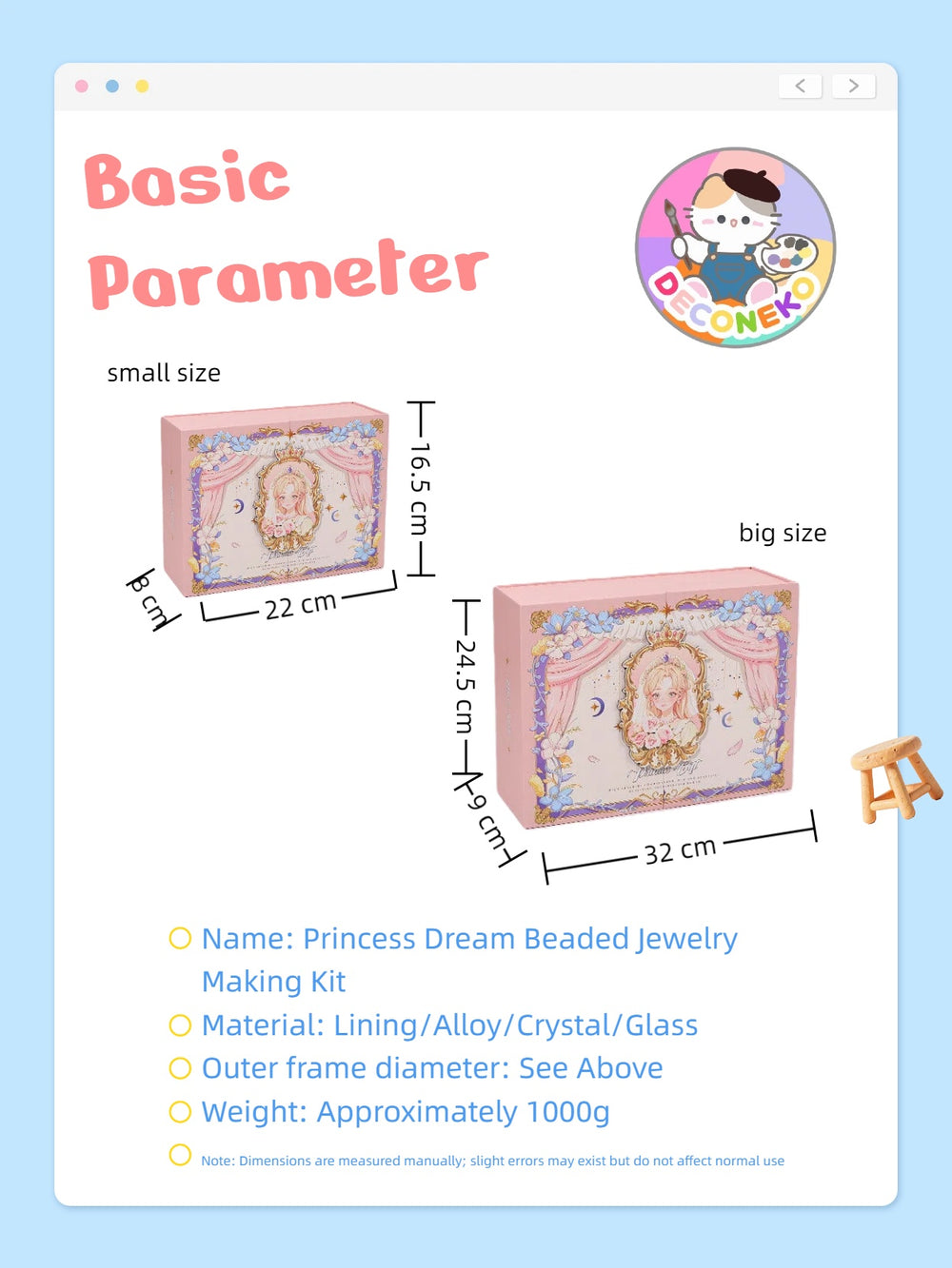 Princess Dream Beaded Jewelry Making Kit - Ultimate Premium DIY Gift Box