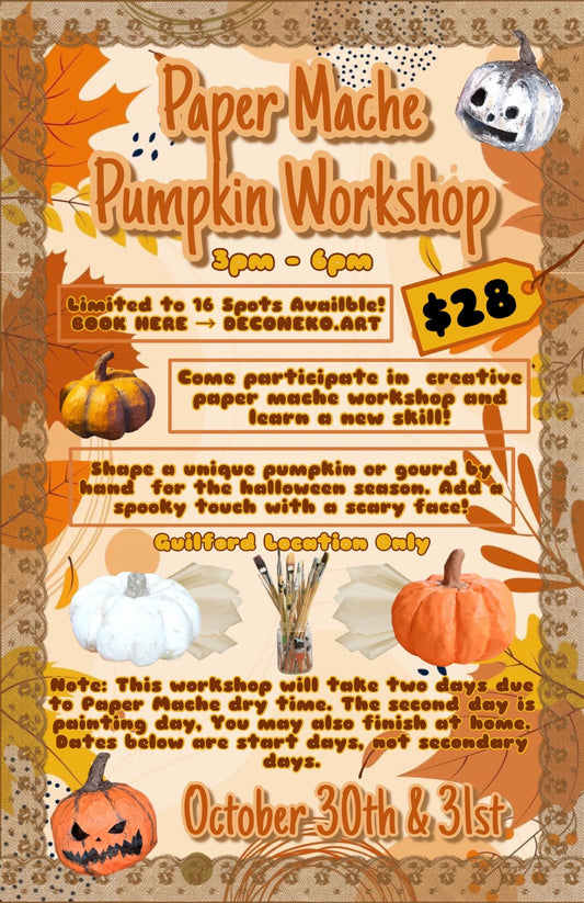 Paper Mache Pumpkin Workshop