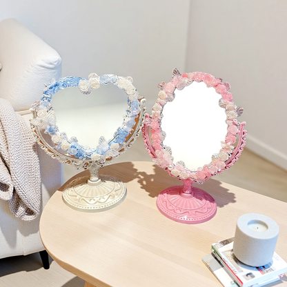 Baroque-Style Cream Glue DIY Desktop Mirror Material Kit