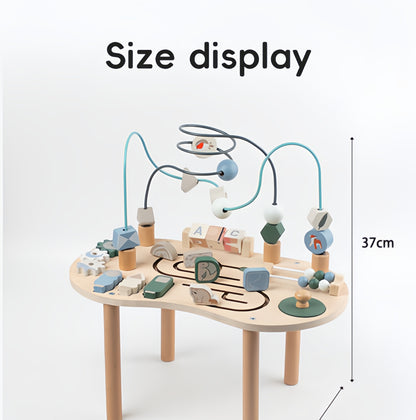 Wooden Activity Track Sensory Play Table