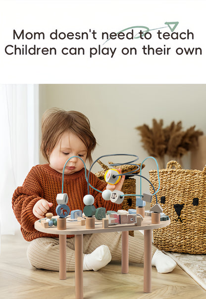 Wooden Activity Track Sensory Play Table