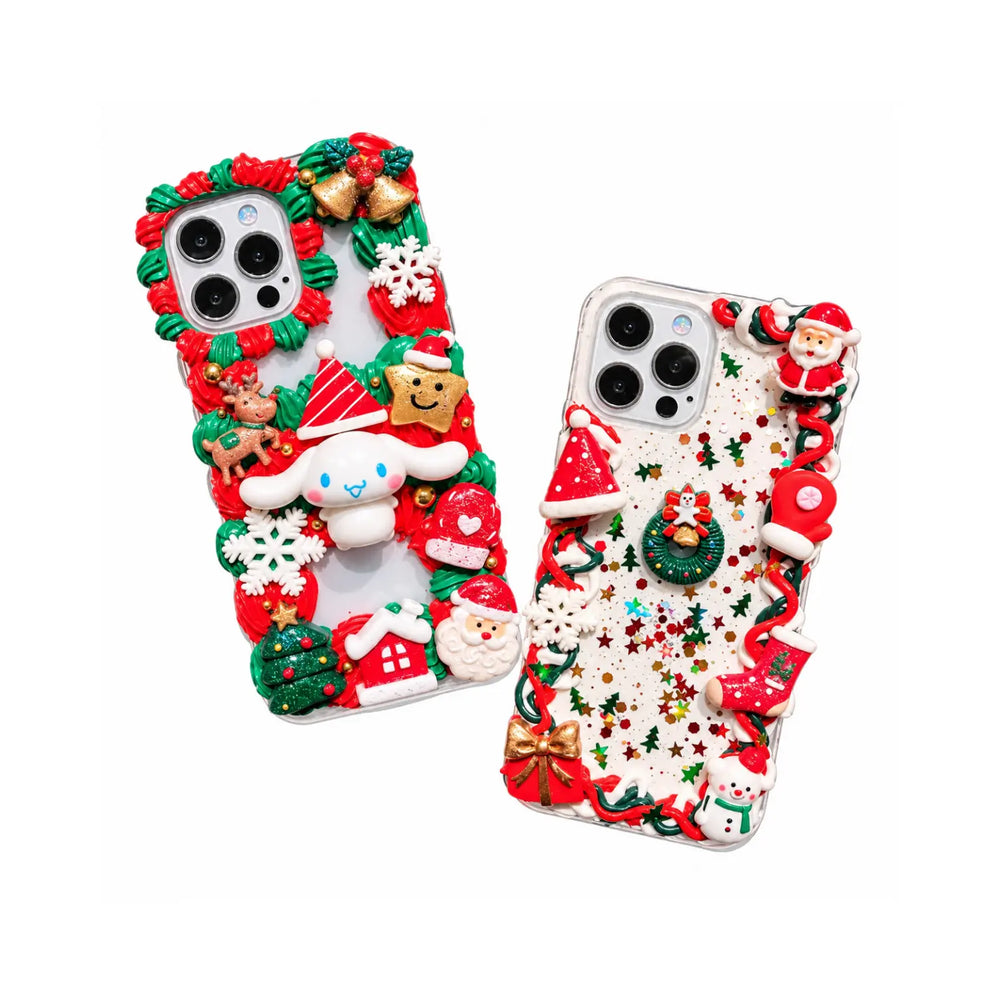 Decoden Cream Glue Phone Case DIY Kit – Classic Christmas Charms