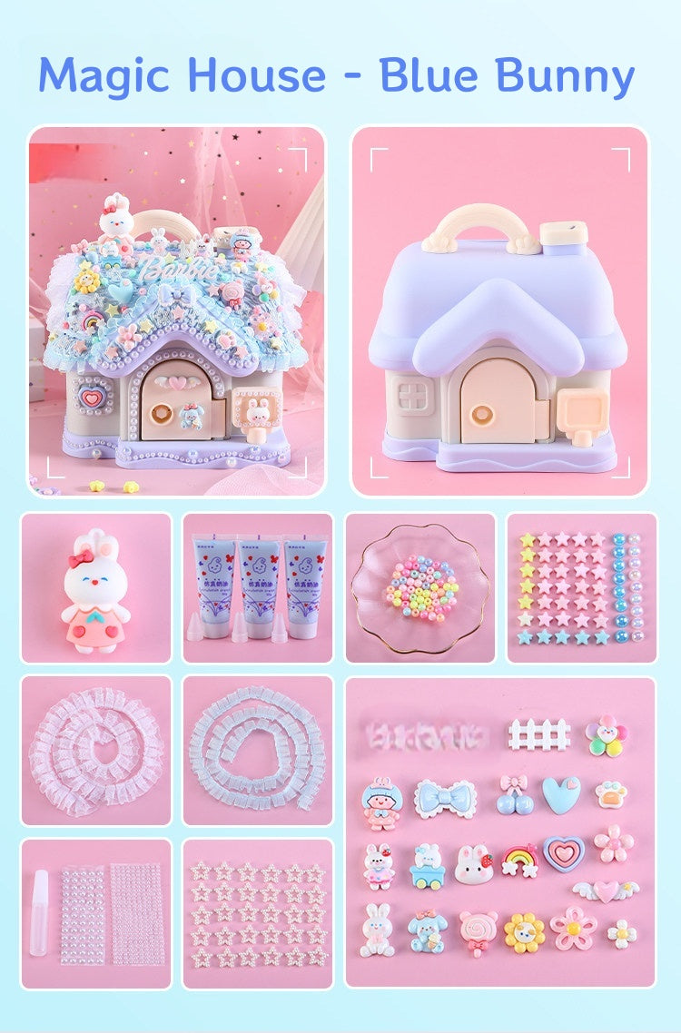 Decoden Cream Glue DIY - Cute Kawaii House Bank Saving Box Kit