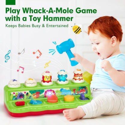 Musical Animal Whack - A - Mole Toy for Babies