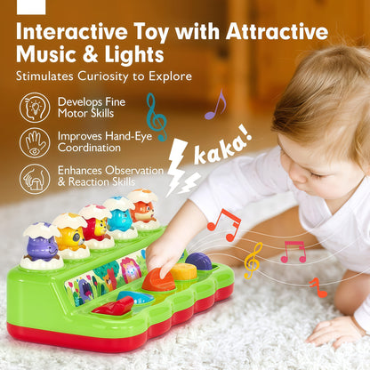 Musical Animal Whack - A - Mole Toy for Babies