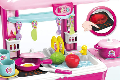 2-in-1 Travel Luggage Turn into Play Kitchen