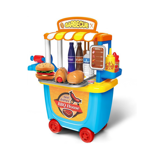 Kids' BBQ Cart Pretend Play Set