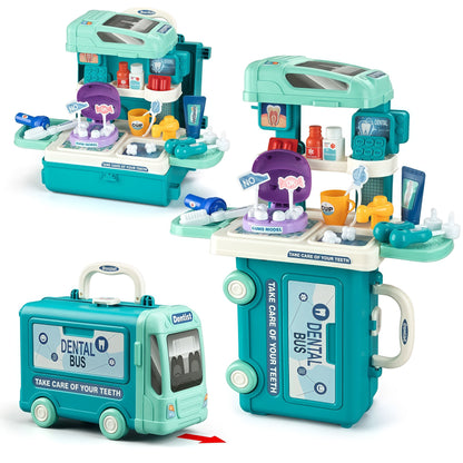 34-Piece Mobile Medical Station Doctor Kit
