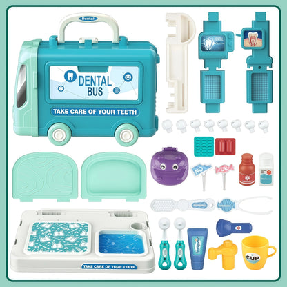 34-Piece Mobile Medical Station Doctor Kit
