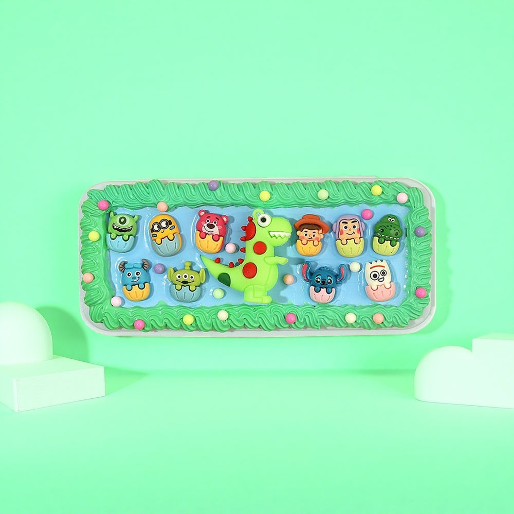 DIY Decoden Cream Glue - Kawaii Dinosaur Pencil Pouch Kit