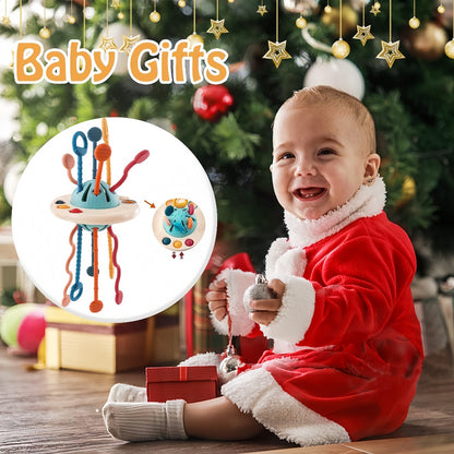 Food Grade Silicone Pull String Activity Toy
