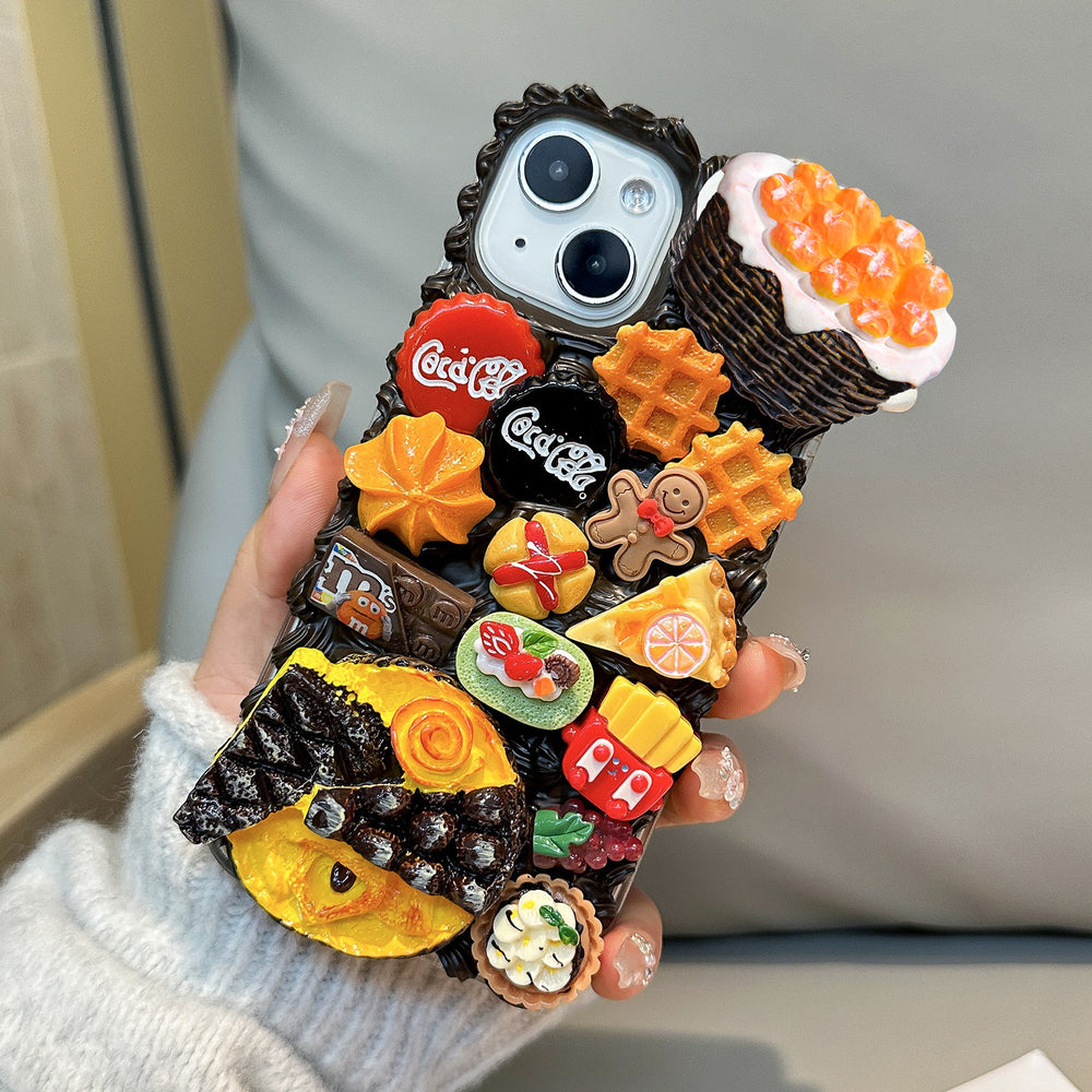 Decoden Cream Glue Phone Case DIY Kit – Kawaii Food Feast Charms