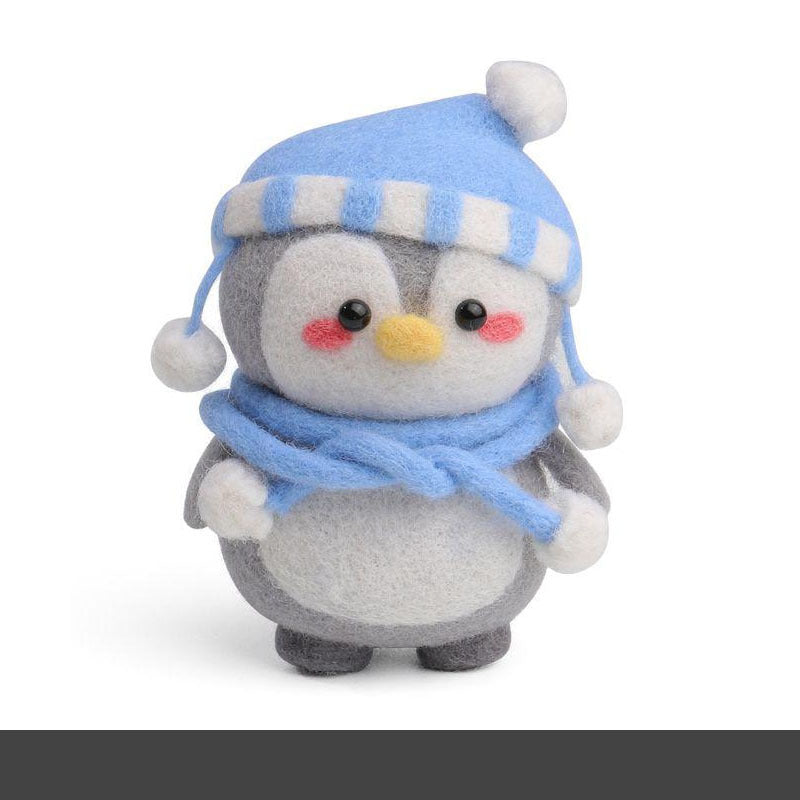 DIY Needle Felting Kit for Beginners – Cute Winter Penguins