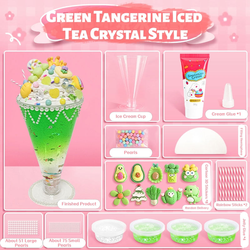Decoden Cream Glue Ice Cream Cup DIY Kit - Kawaii Decoden Kit & Cream Glue Craft Set