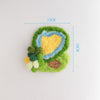 Moss Coaster DIY Kit – Textured Yarn Craft with Grid Canvas