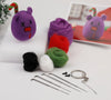 DIY Needle Felting Kit for Beginners – Cute Christmas Animals(with Keychain）