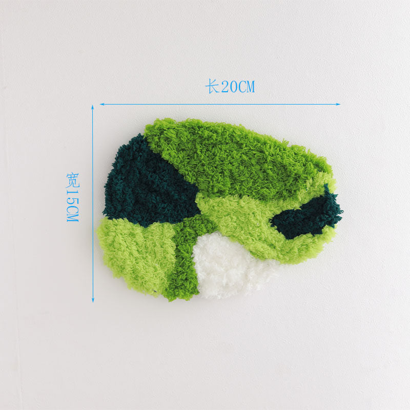 Moss Coaster DIY Kit – Textured Yarn Craft with Grid Canvas