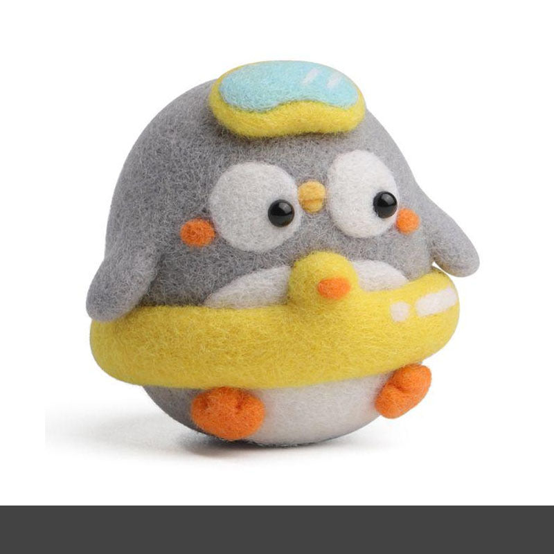 DIY Needle Felting Kit for Beginners – Cute Winter Penguins