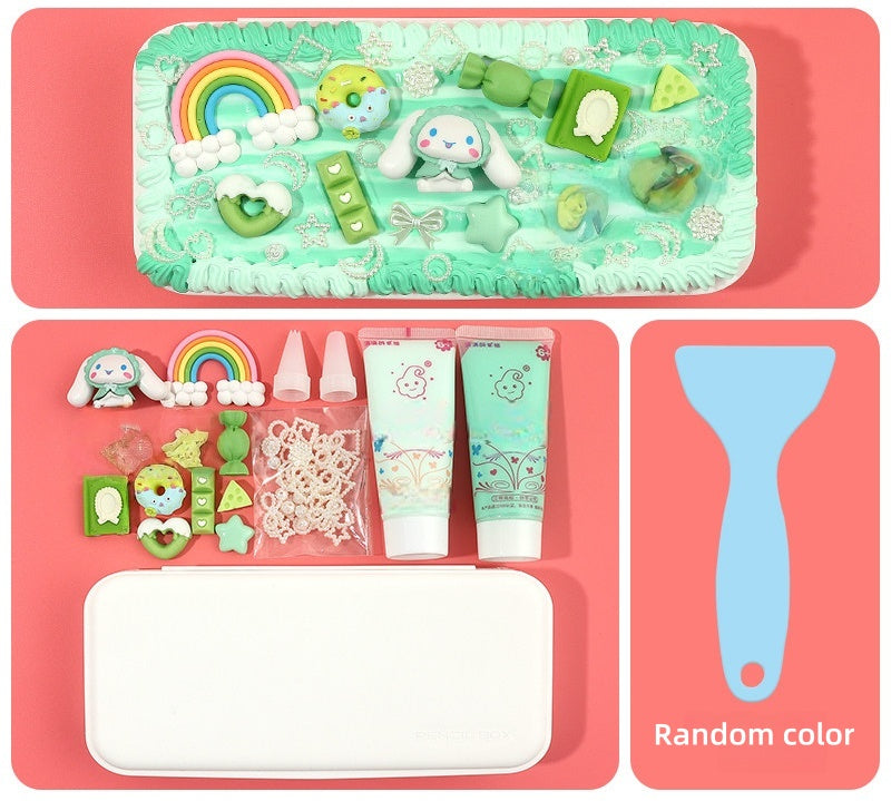 Decoden Cream Glue DIY Pencil Pouch Kit丨Kawaii Decoden Kit & Cream Glue Craft