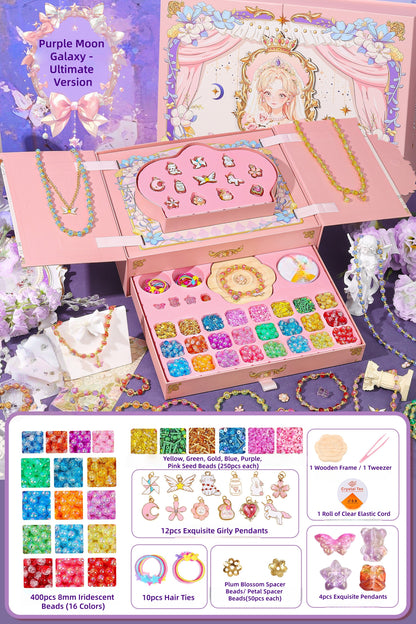Princess Dream Beaded Jewelry Making Kit - Ultimate Premium DIY Gift Box
