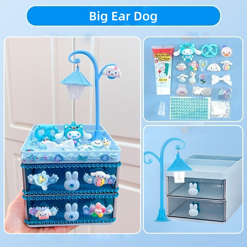 Decoden Cream Glue DIY - Kawaii 2-Tier Drawer & Pen Holder Kit Set