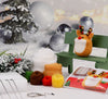 DIY Needle Felting Kit for Beginners – Cute Christmas Animals(with Keychain）