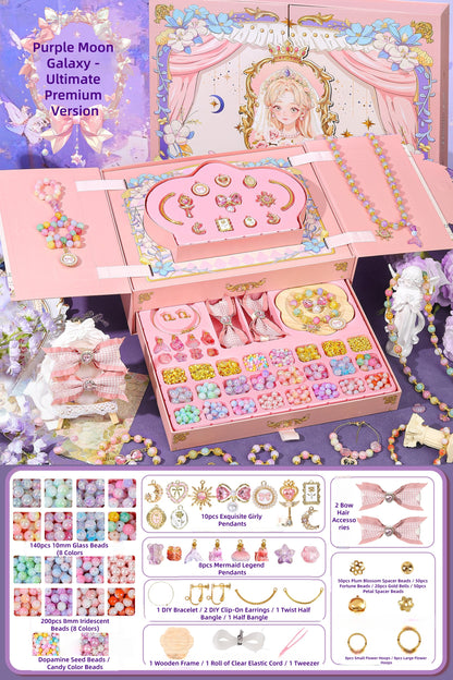 Princess Dream Beaded Jewelry Making Kit - Ultimate Premium DIY Gift Box