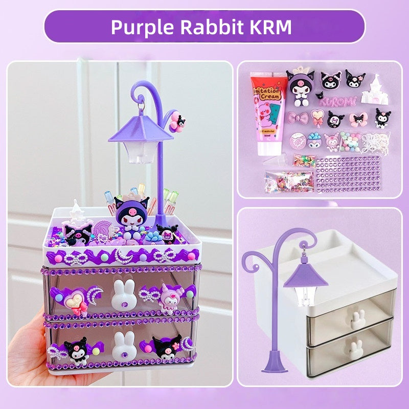 Decoden Cream Glue DIY - Kawaii 2-Tier Drawer & Pen Holder Kit Set