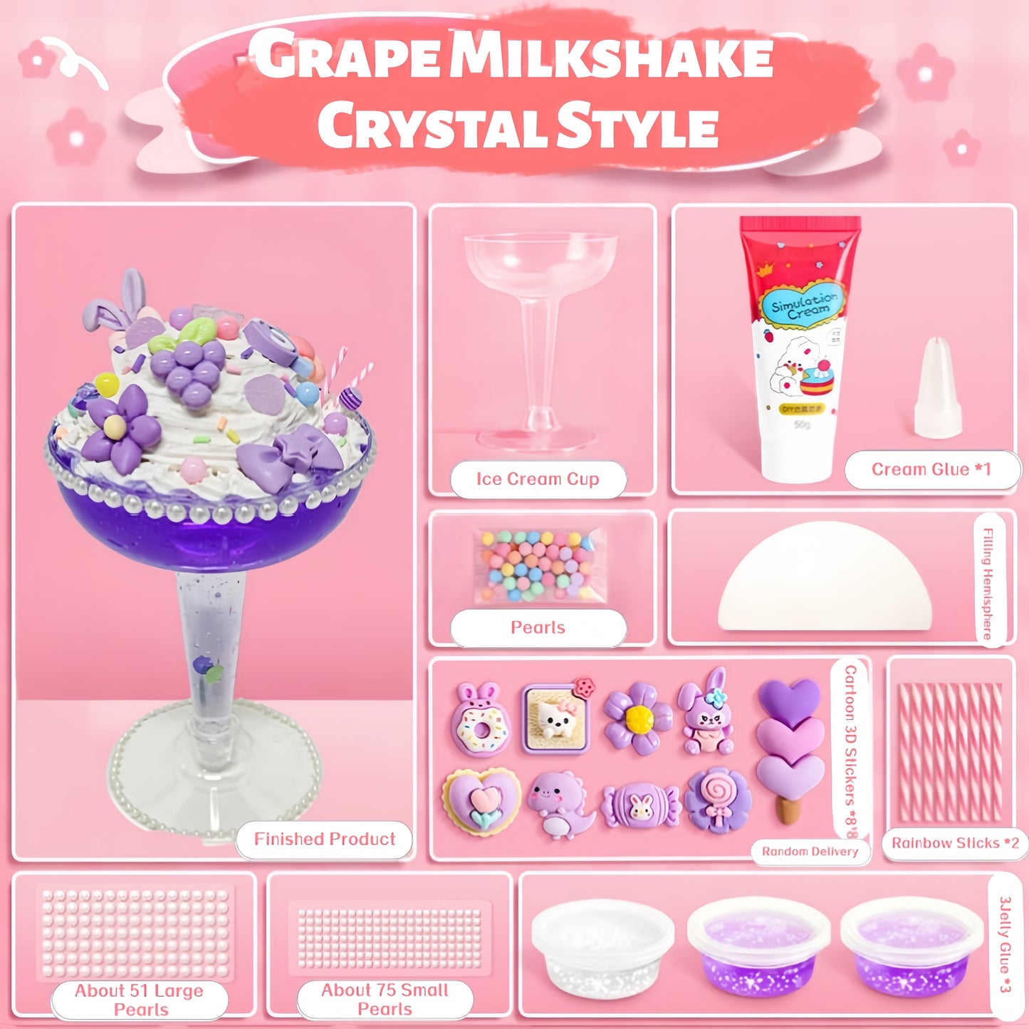 Cream Glue DIY Ice Cream Large Cup Kit