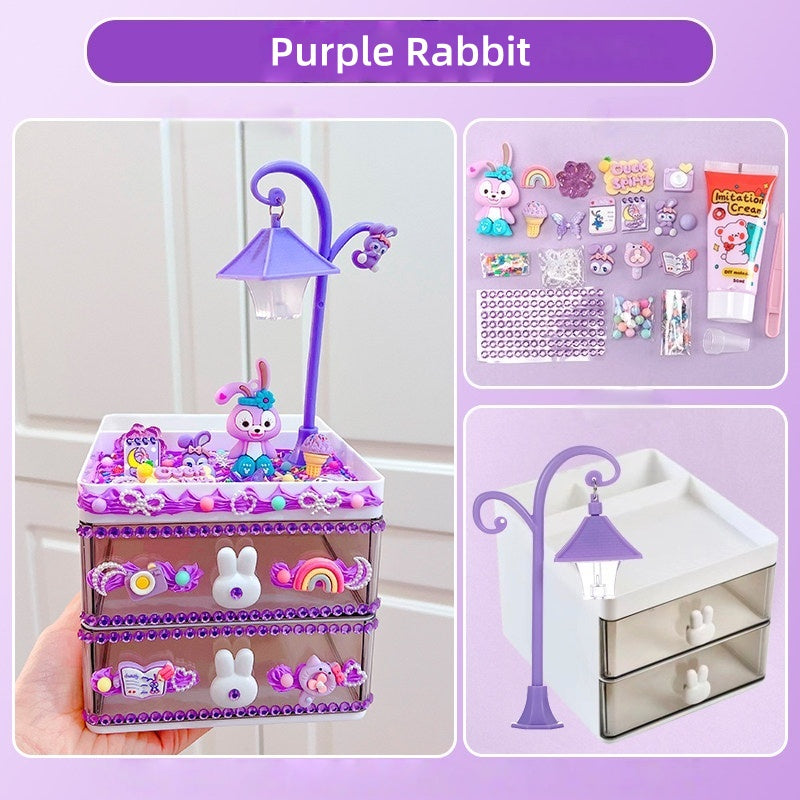 Decoden Cream Glue DIY - Kawaii 2-Tier Drawer & Pen Holder Kit Set
