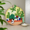 DIY Needle Felting Landscapes Kit for Beginners - Wool Hoop Art Set - Green Series