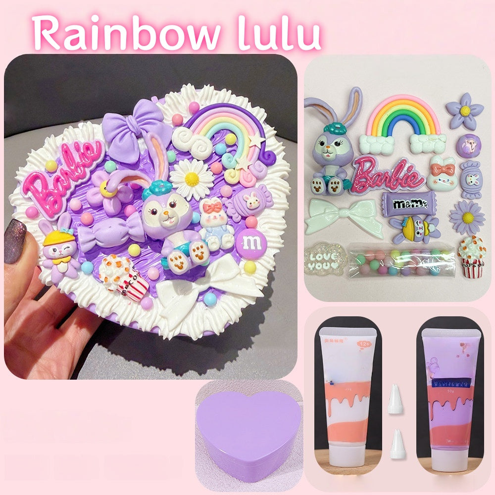 Decoden Cream Glue DIY - Kawaii Cartoon Heart Jewelry Box Organizer Kit