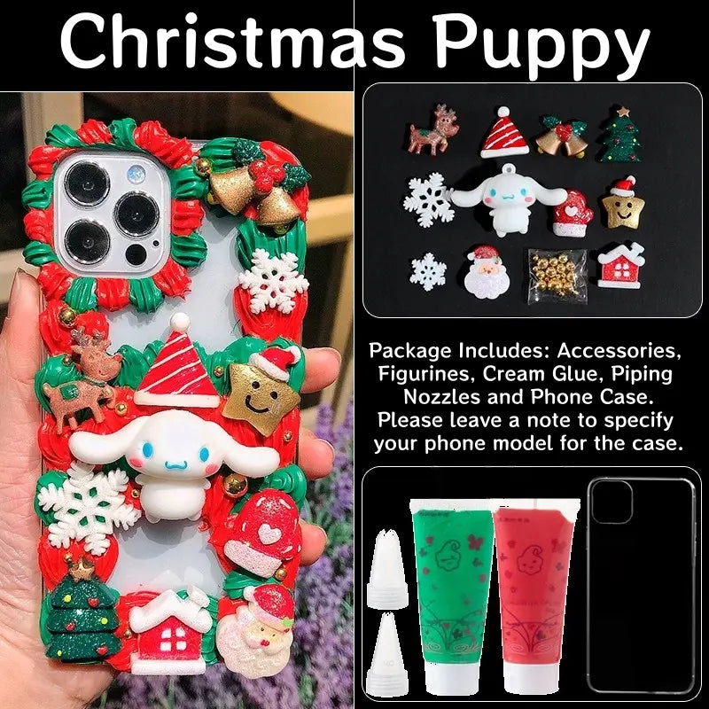 Decoden Cream Glue Phone Case DIY Kit – Classic Christmas Charms