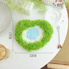 Moss Coaster DIY Kit – Textured Yarn Craft with Grid Canvas