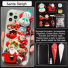 Decoden Cream Glue Phone Case DIY Kit – Kawaii Santa Christmas Charms