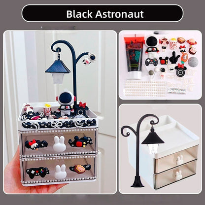 Cream Glue 2-Tier Drawer & Pen Holder Storage Box DIY Kit