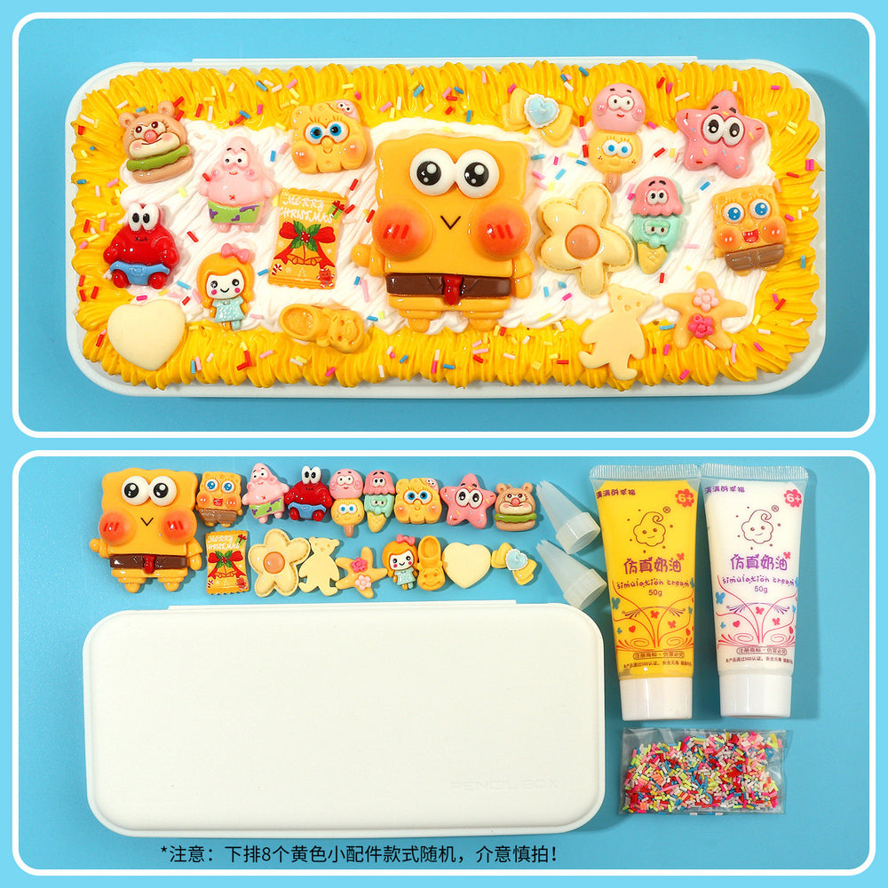 Decoden Cream Glue DIY Pencil Pouch Kit丨Kawaii Decoden Kit & Cream Glue Craft