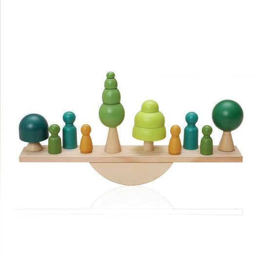 Babe Wooden Tree Toys Balance Toys Wooden Peg Dolls Preschool Learning Educational Montessori Toys