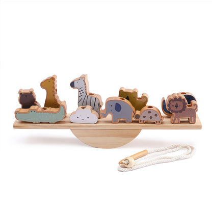 Wooden Montessori  Tree Toys Balance Peg Dolls