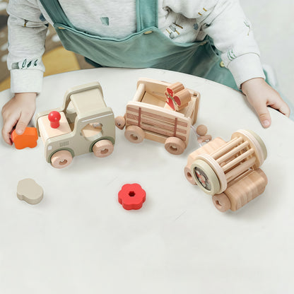 Wooden Cargo - Transporting Toy Truck Set
