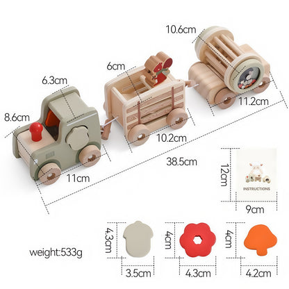 Wooden Cargo - Transporting Toy Truck Set