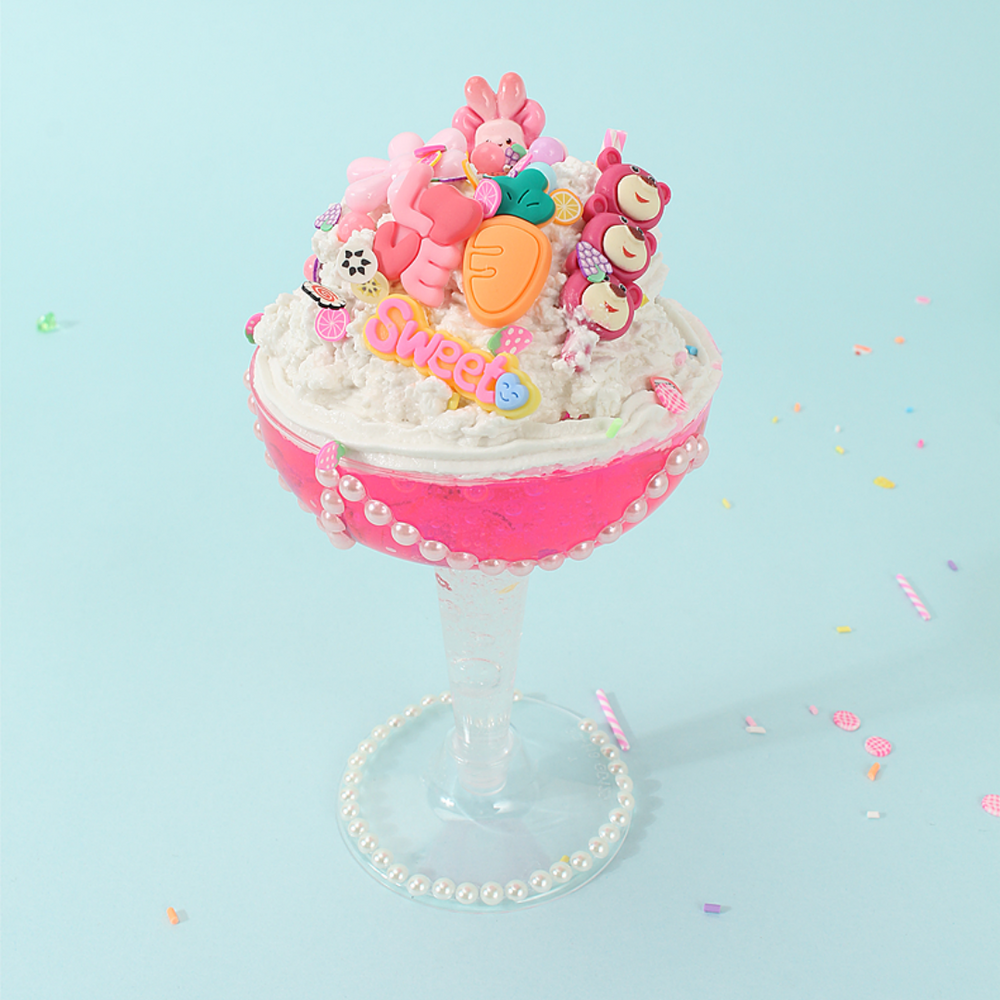 Decoden Cream Glue Ice Cream Cup DIY Kit - Kawaii Decoden Kit & Cream Glue Craft Set