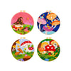 DIY Needle Felting Landscapes Kit for Beginners - Wool Hoop Art Set - Mushroom Series