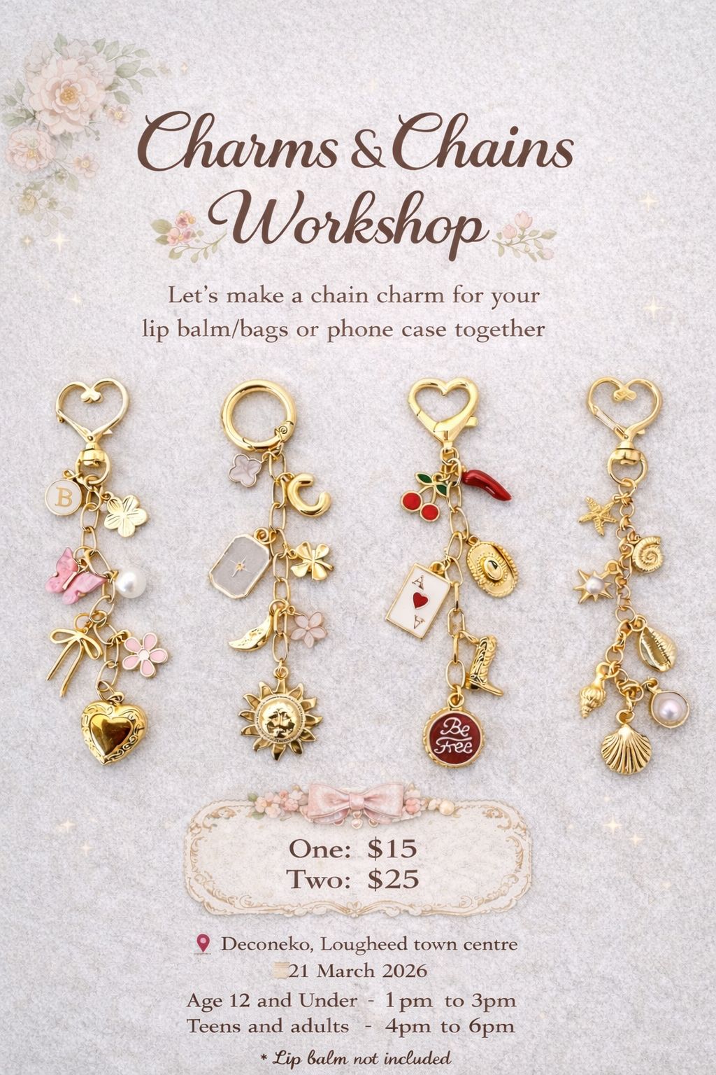 Charms & Chains Workshop