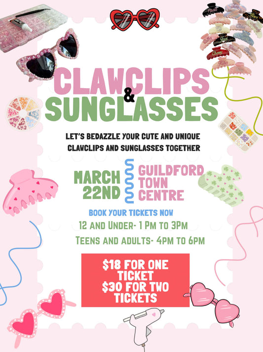 Claw Clips & Sunglasses Workshop