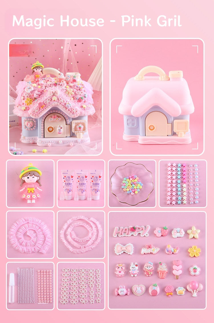 Decoden Cream Glue DIY - Cute Kawaii House Bank Saving Box Kit