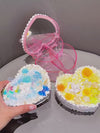 Decoden Cream Glue DIY Baroque Jewelry Box - Cute 2-Layer Heart Storage Case Kit