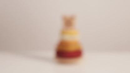 Wooden Animal Stacking Toy (Lion- Themed)